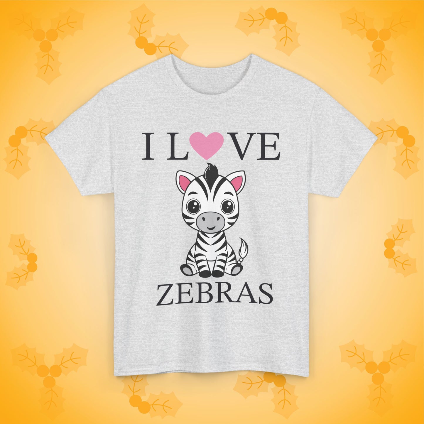 I Love Zebras Unisex T-Shirt