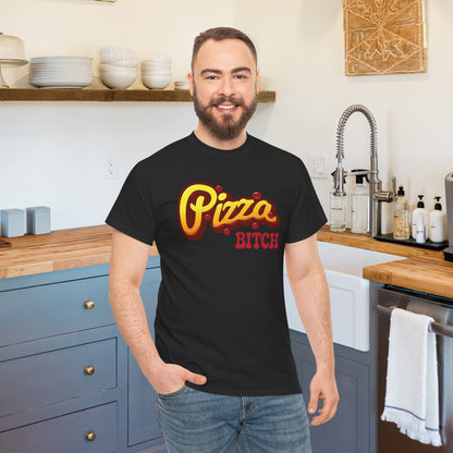 Pizza Bitch Graphic Art Pepperoni Pizza Lover Funny T Shirt