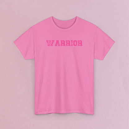 Grunge Text Breast Cancer Warrior Unisex T Shirt