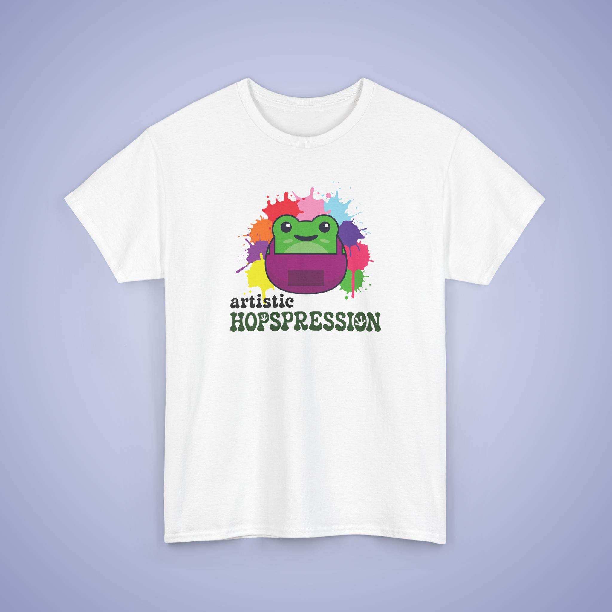 Artistic Hopspression Graphic Tee Frog Lover Artist Unisex T Shirt