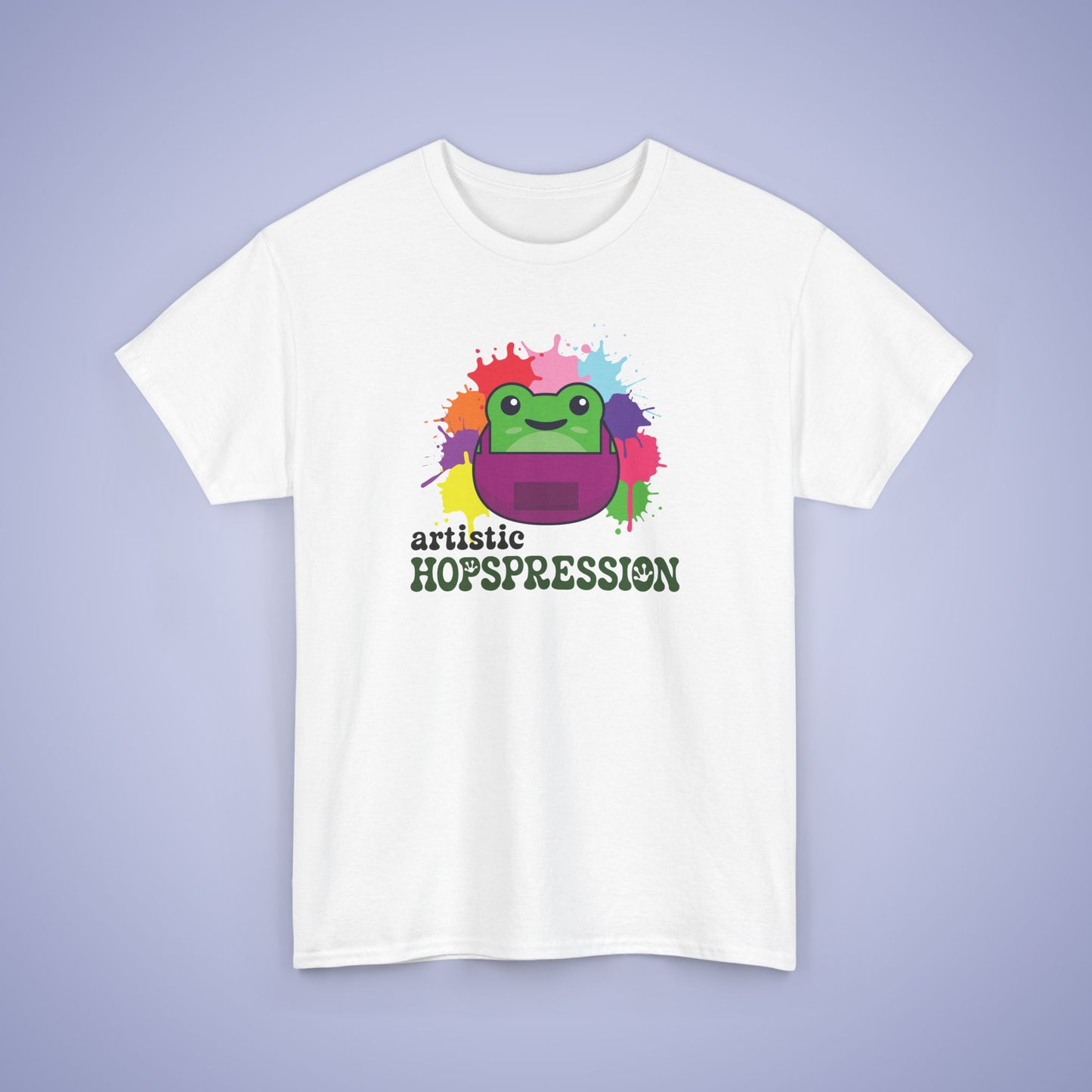 Artistic Hopspression Graphic Tee Frog Lover Artist Unisex T Shirt
