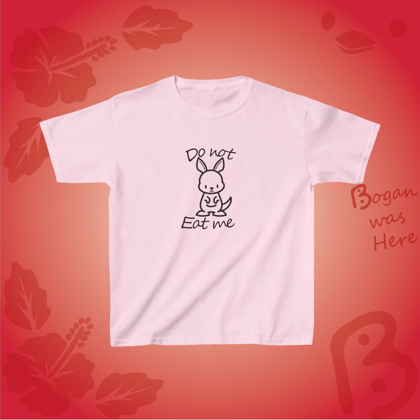 Do Not Eat Me Cute Kangaroo Bogan's Design Kids Tshirt