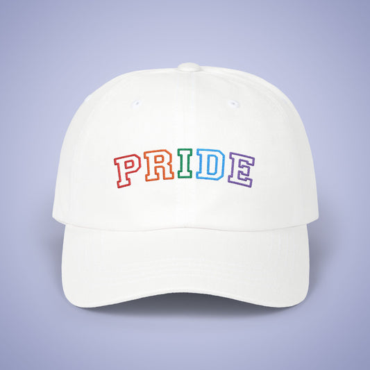 Pride Month Embroidered Classic Dad Cap Unisex Coloured Embroidery