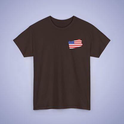 Pennsylvania Map Pocket Art Proud American Unisex T Shirt