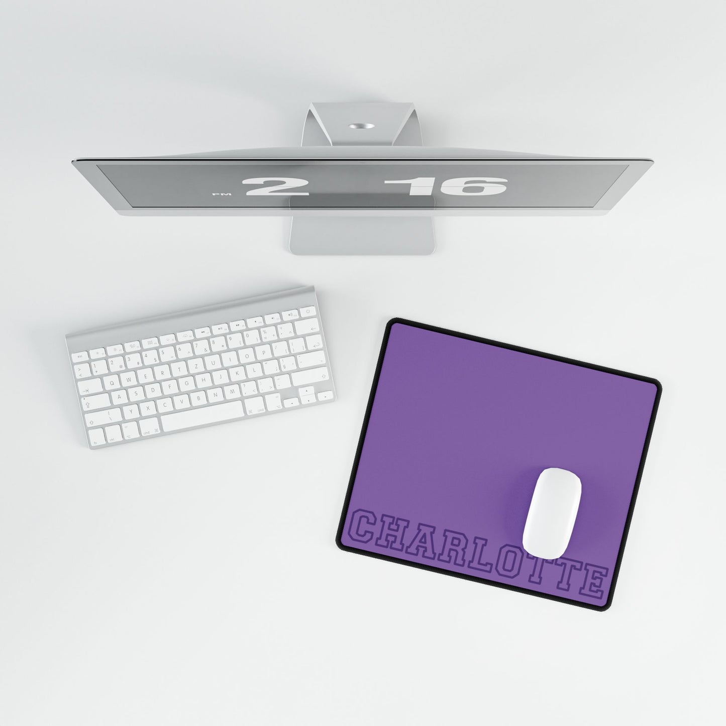 University Style Personalized Name XXXXL Light Purple Mouse Pad