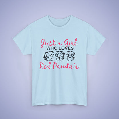 Just a Girl who Loves Red Pandas Unisex T-Shirt