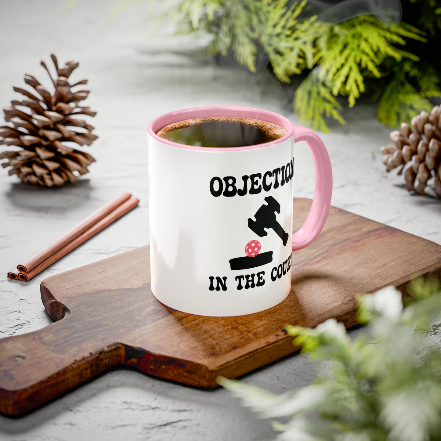Objection in the Court Pickleball Mug | Pickleball Lawyer Judge Gift