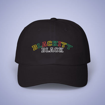 Blackity Black Juneteenth Embroidered Classic Dad Cap Unisex Coloured Embroidery