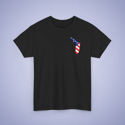 Florida Map Pocket Art Proud American Unisex T Shirt