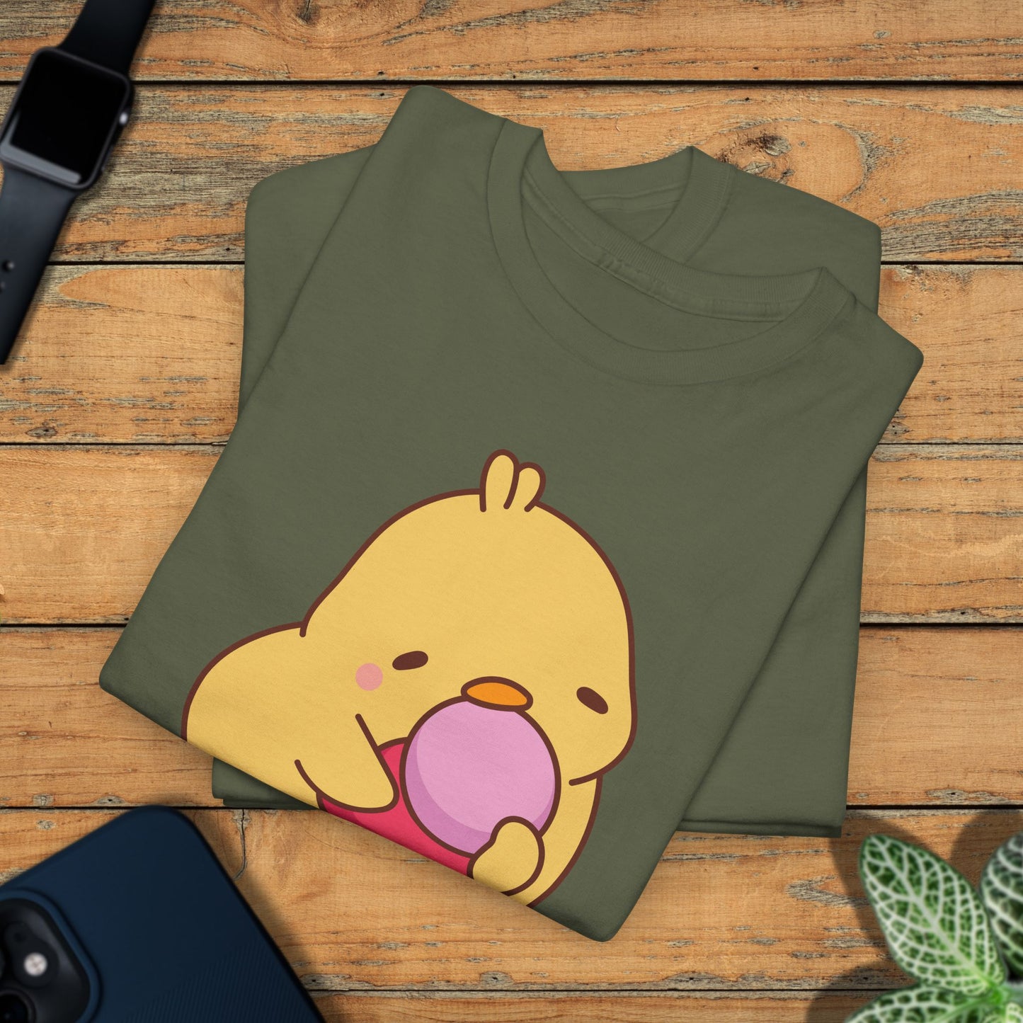 Pink Ice Cream Lover F CAW F White Cute Funny Chick Unisex Chicken T Shirt