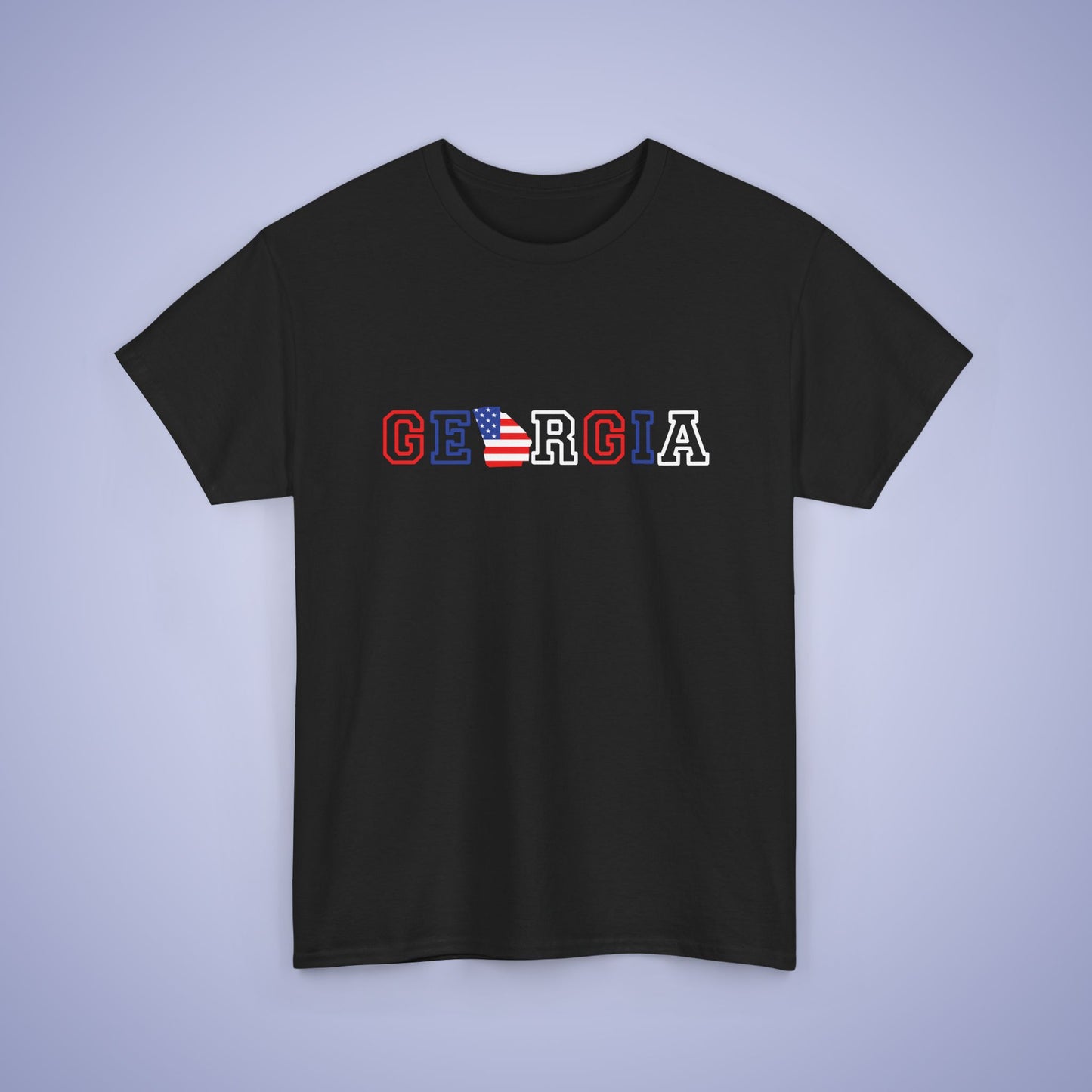 Georgia Map Text Art Proud American Unisex T Shirt