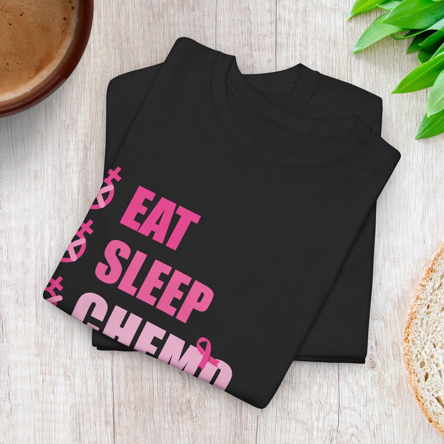 Eat Sleep Chemo Repeat Breast Cancer Survivor Unisex T Shirt