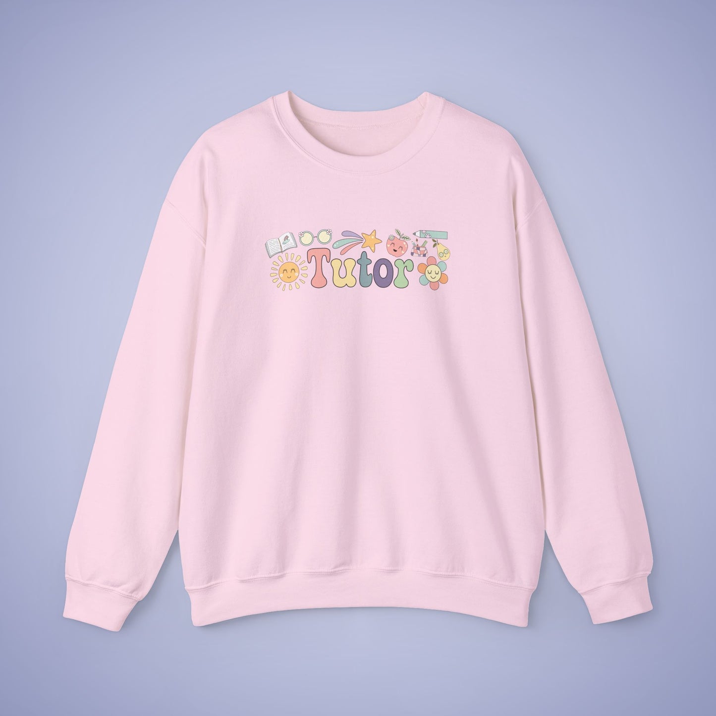Tutor Teacher Crewneck Sweatshirt Retro Unisex Back to School