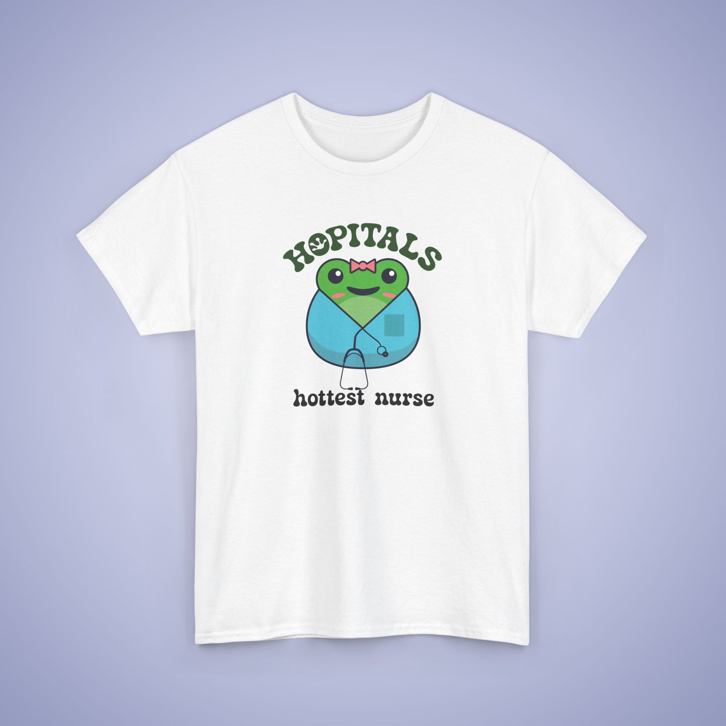 Hopitals Hottest Nurse Gift Graphic Tee Frog Lover Funny Unisex T Shirt