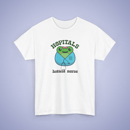 Hopitals Hottest Nurse Gift Graphic Tee Frog Lover Funny Unisex T Shirt