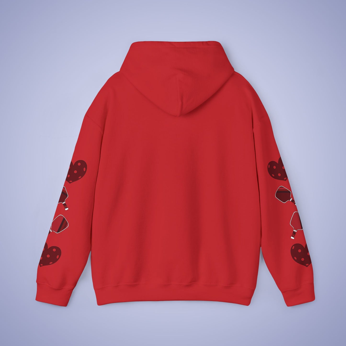 Double Trouble Pickleball Hoodie | Couple Matching Pickleball Lover Gift Dark Crimson Version