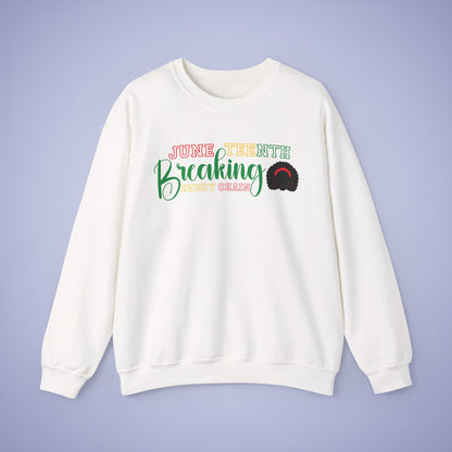 Breaking Every Chain Juneteenth Unisex Crewneck Oversized Sweatshirt