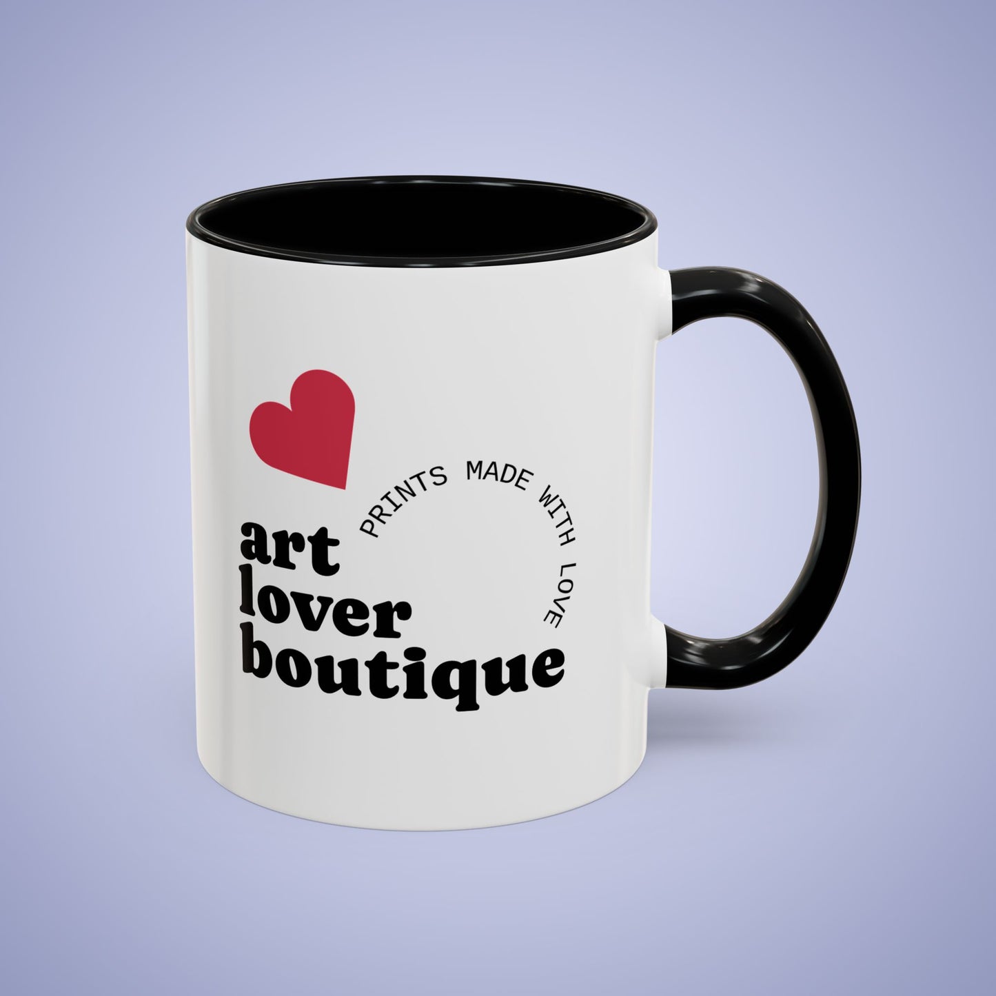 Personalized Coffee Mug - 11oz or 15oz Black Ceramic Accent