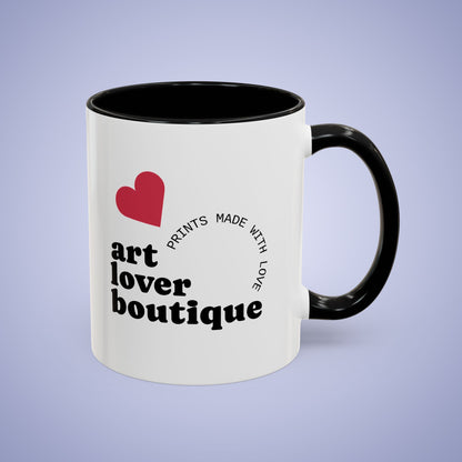 Personalized Coffee Mug - 11oz or 15oz Black Ceramic Accent