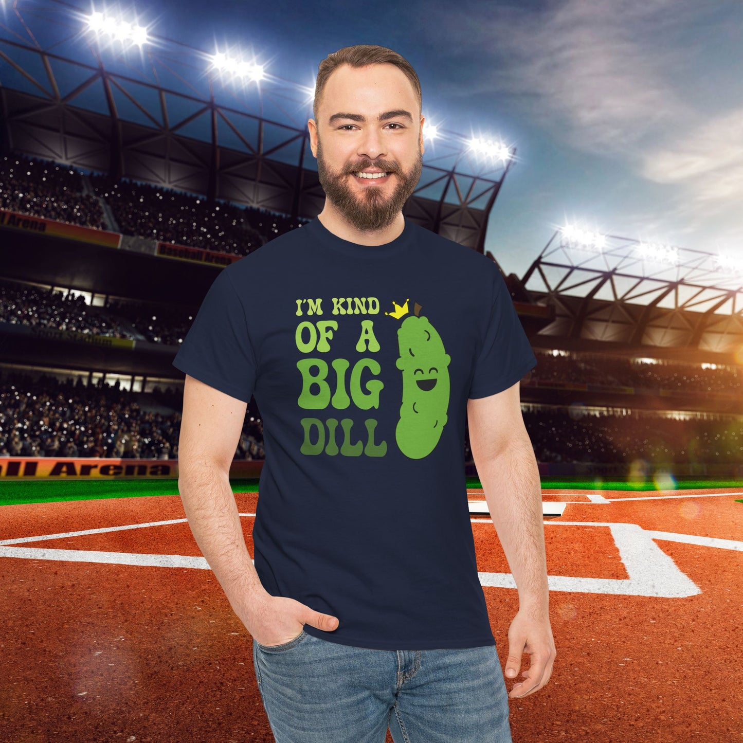 Im Kind of a Big Dill Pickle Lover Pickleball Tee Graphic Design T Shirt