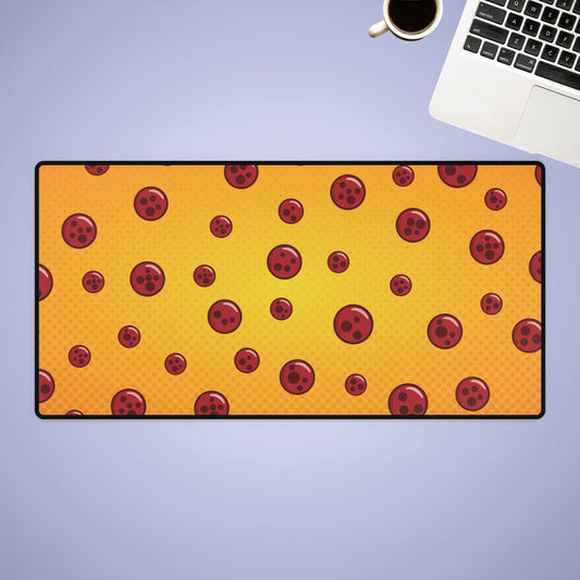Pepperoni Pizza Lover Decor Gaming Desk Mat Medium & Large Foodie Gift