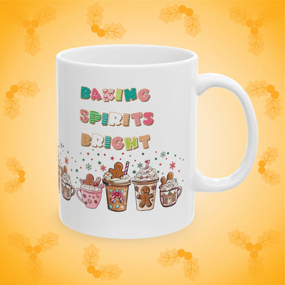 PERSONALISED Baking Spirits Bright Christmas Mug