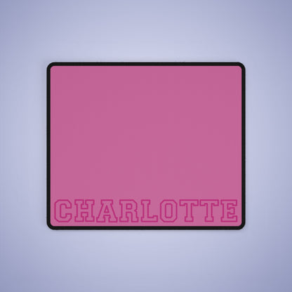 University Style Personalized Name XXXXL Light Pink Mouse Pad