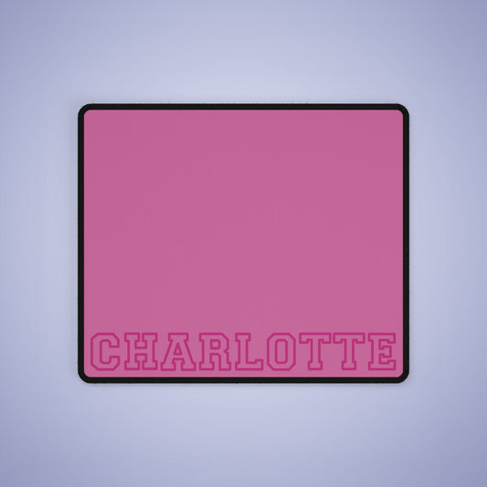 University Style Personalized Name XXXXL Light Pink Mouse Pad