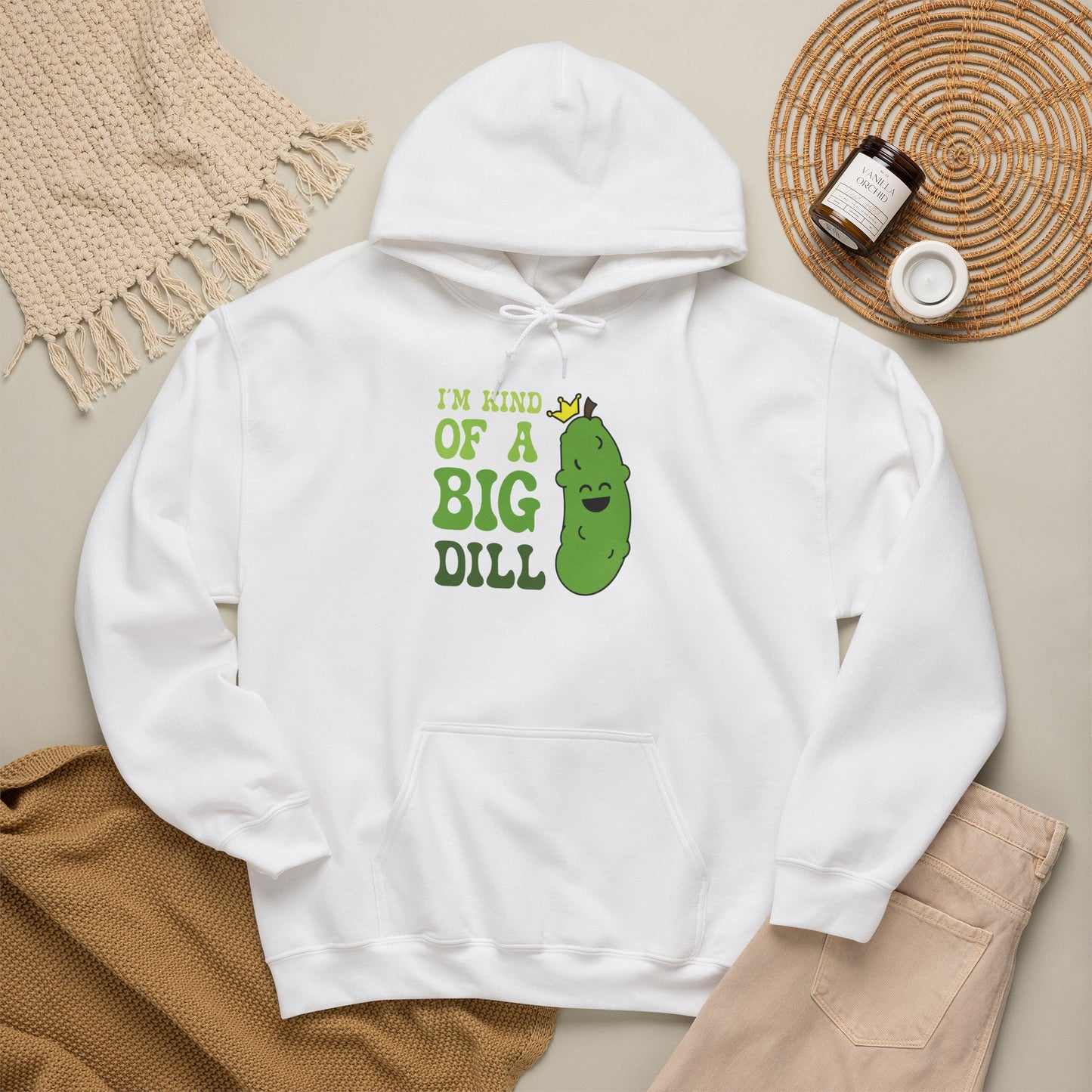 Im Kind of a Big Dill Pickle Lover Gift Hoodie Graphic Design Sweatshirt