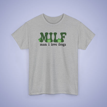 MILF Graphic Tee Man I Love Frogs Funny Gift Unisex T Shirt