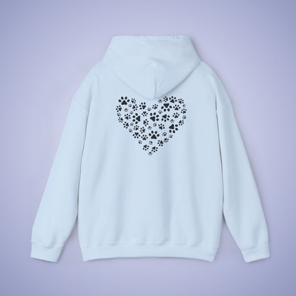Cat Vet Hooded Sweatshirt Veterinarian Gift Double Sided Paw Prints