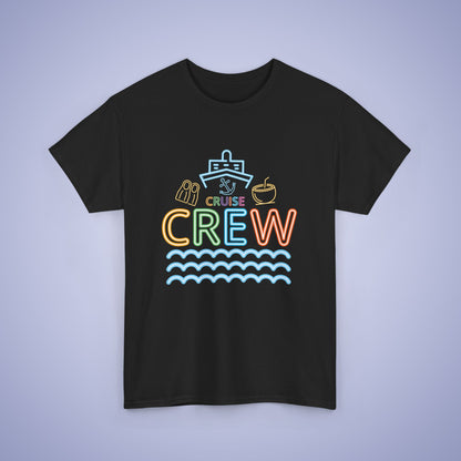 Cruise Crew Neon T Shirt Fun Group Family Matching Vacation Shirt Unisex