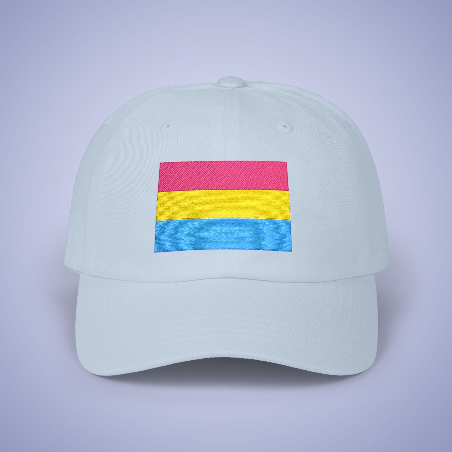 Pansexual  Flag Pride Month Embroidered Classic Dad Cap Unisex Coloured Embroidery