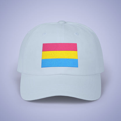 Pansexual  Flag Pride Month Embroidered Classic Dad Cap Unisex Coloured Embroidery