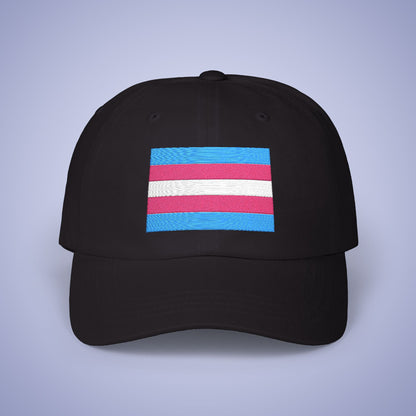 Transexual Flag Pride Month Embroidered Classic Dad Cap Unisex Coloured Embroidery