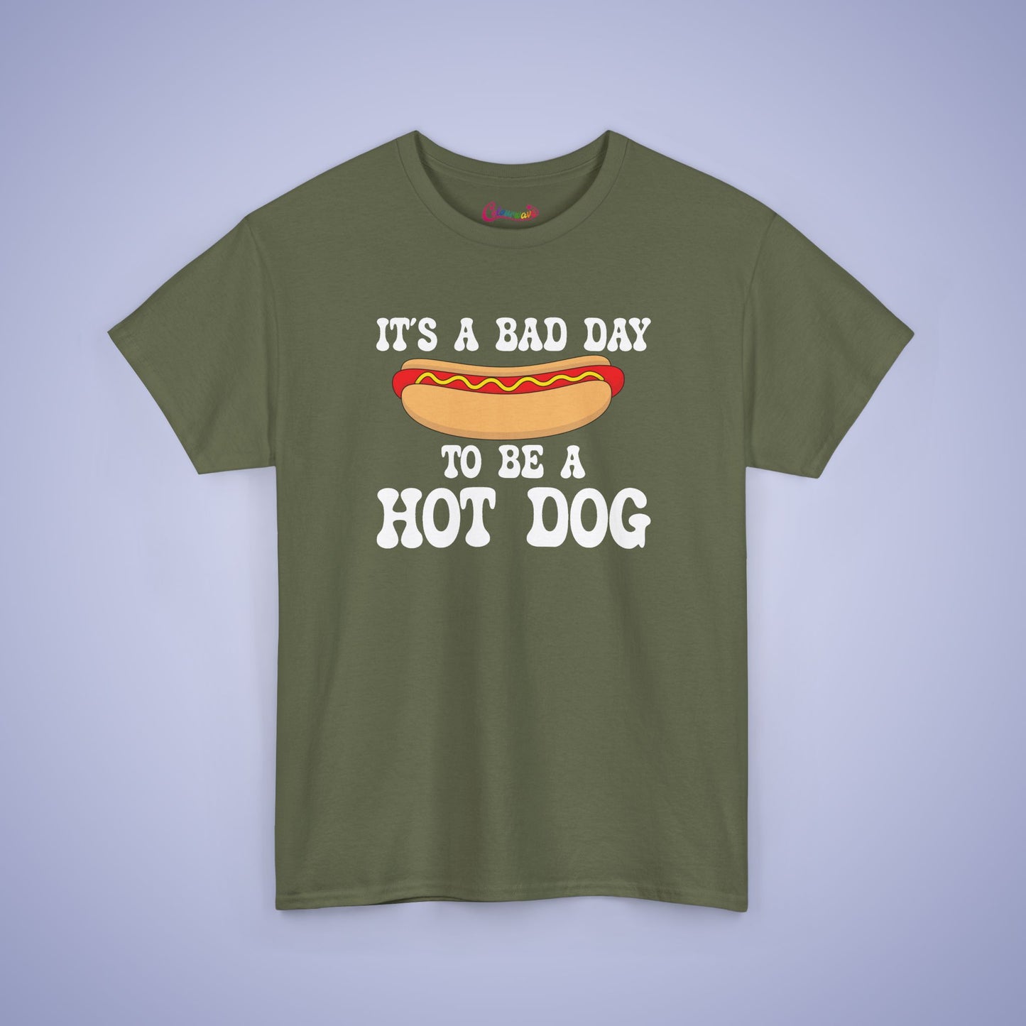 It's a Bad Day to be a Hot Dog Funny Hot Dog T-Shirt | Hot Dog Lover Gift White