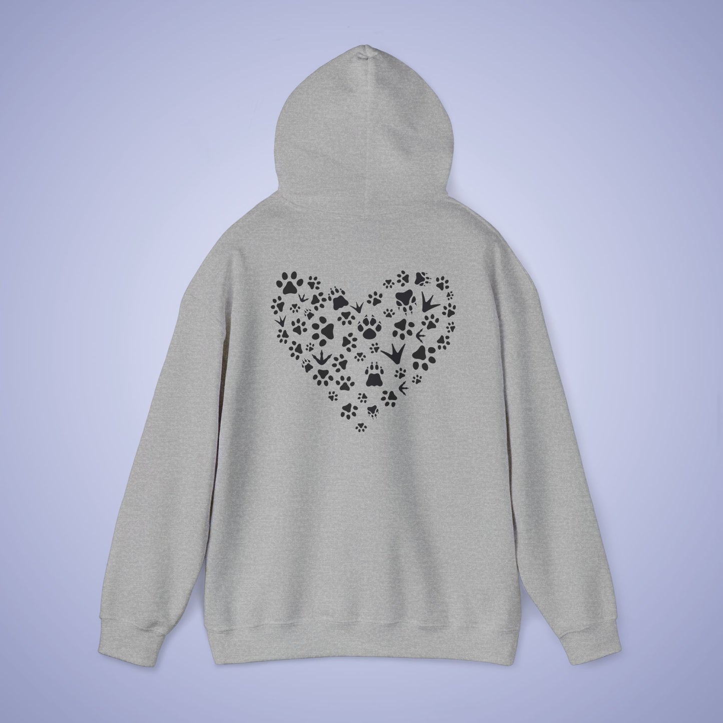 Animal Vet Hooded Sweatshirt Veterinarian Gift Double Sided Paw Prints