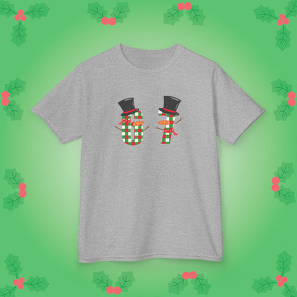 Snowman Patterned Text Christmas 67 Tee Fun Trending Kids Cotton T Shirt Six Seven Youth