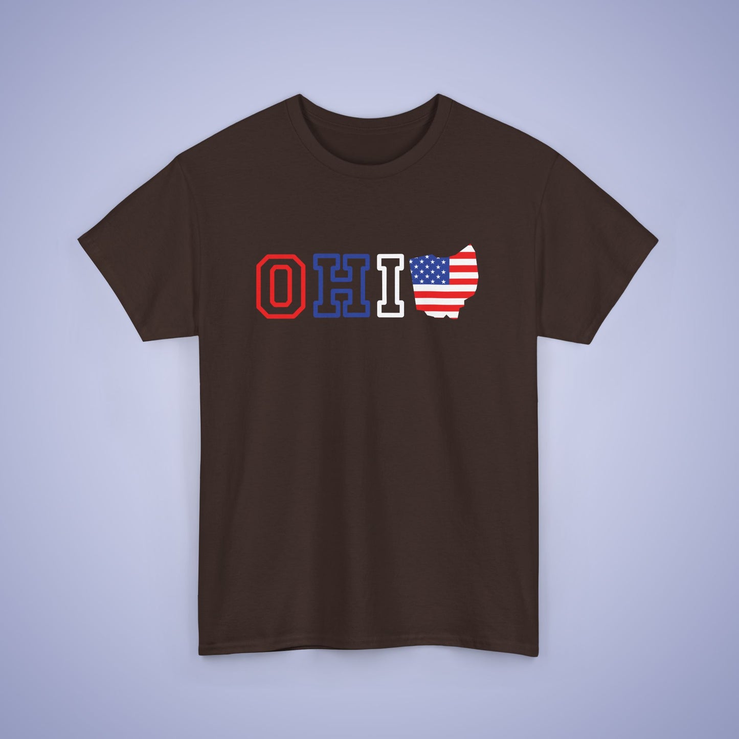 Ohio Map Text Art Proud American Unisex T Shirt