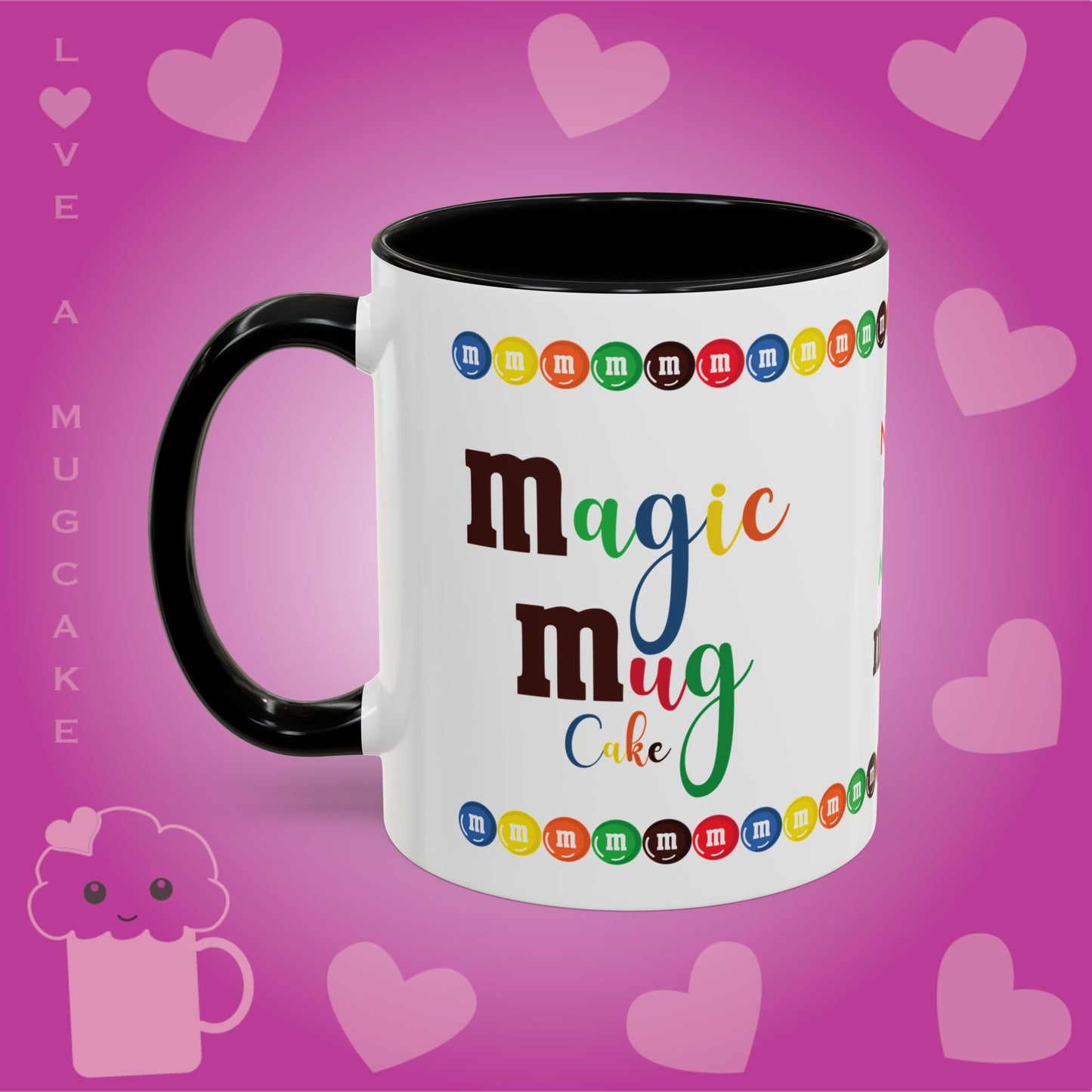 Magic Mug Cake Mug M&M's Inspired with Recipe