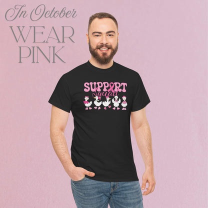 Support Squad Silly Little Goose Breast Cancer Awareness Unisex T Shirt