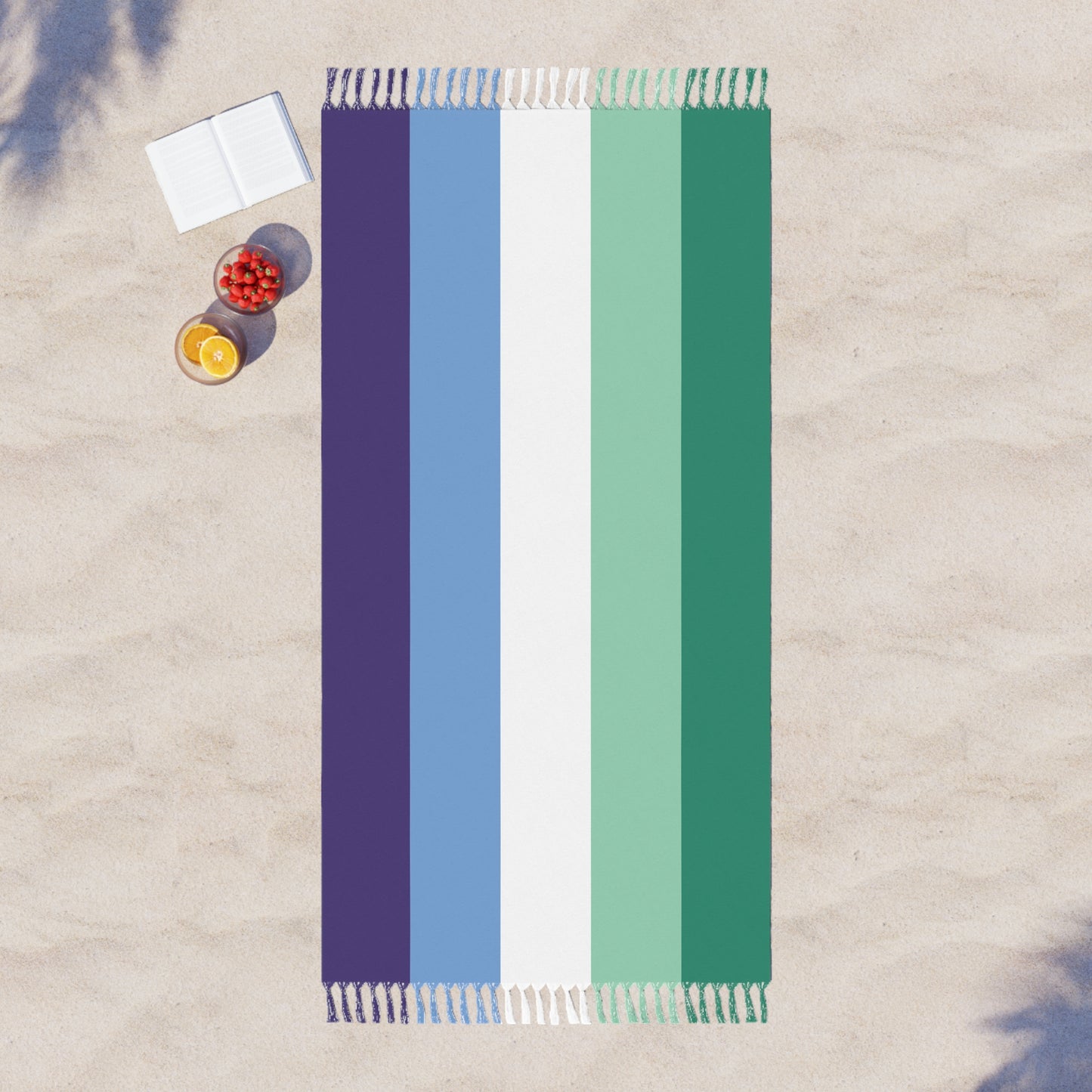 Gay Man Flag Boho Beach Towel  LGBTQ Pride Month LGBT Holiday Gift