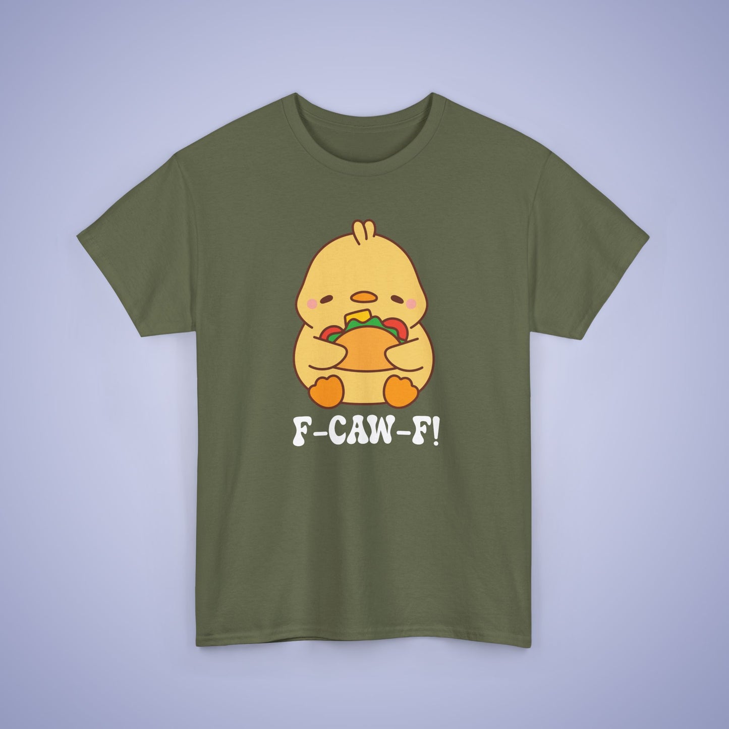 Taco Lover F CAW F White Cute Funny Chick Unisex Chicken T Shirt