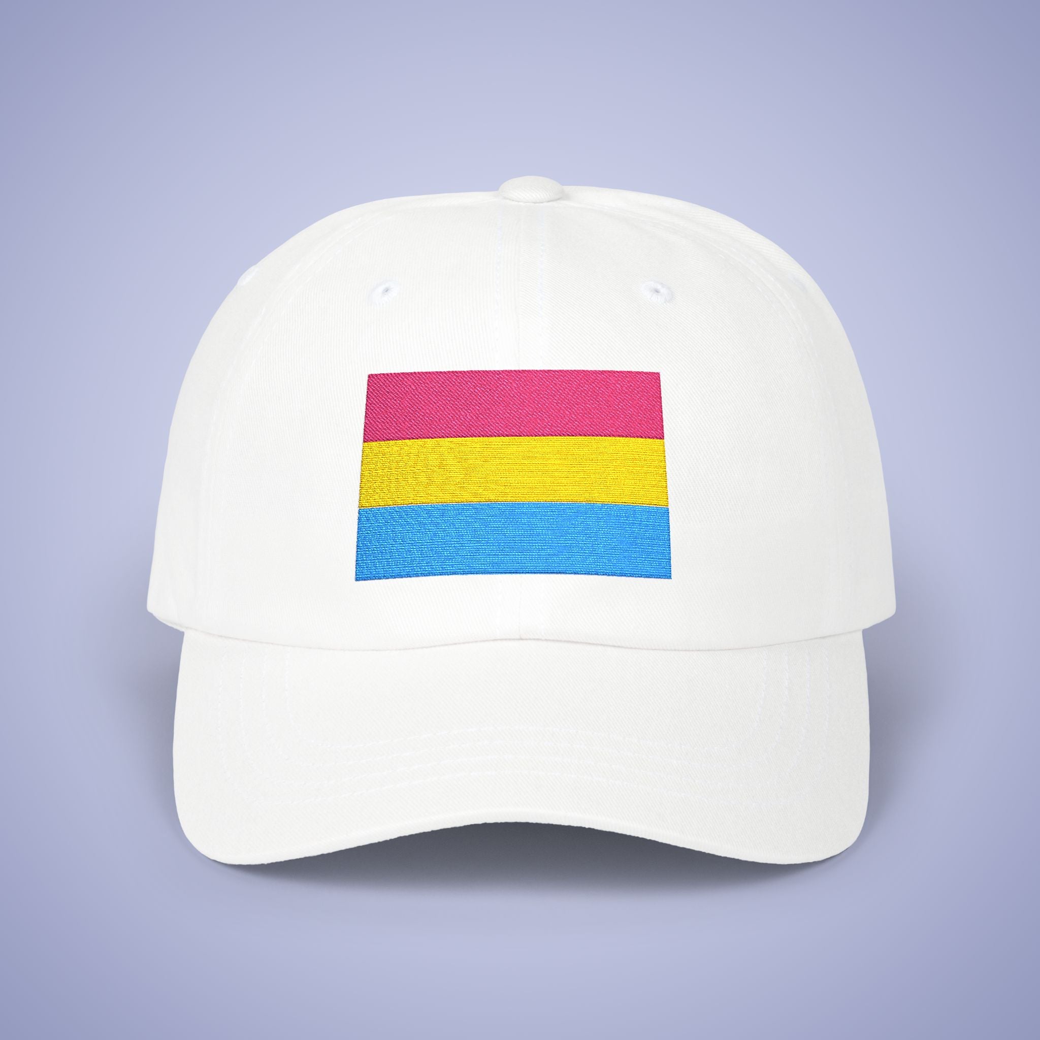 Pansexual  Flag Pride Month Embroidered Classic Dad Cap Unisex Coloured Embroidery