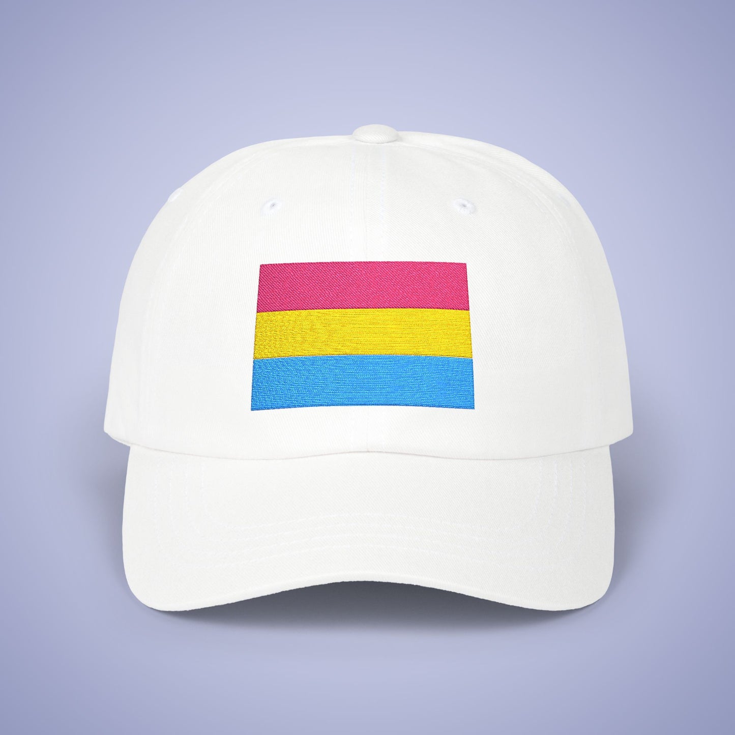 Pansexual  Flag Pride Month Embroidered Classic Dad Cap Unisex Coloured Embroidery