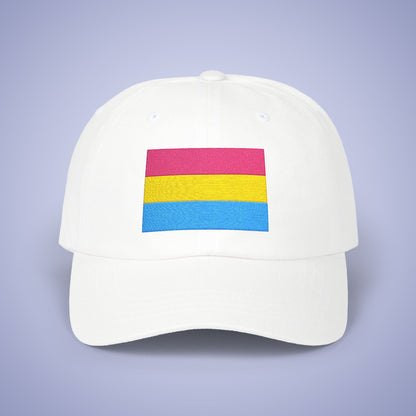 Pansexual  Flag Pride Month Embroidered Classic Dad Cap Unisex Coloured Embroidery