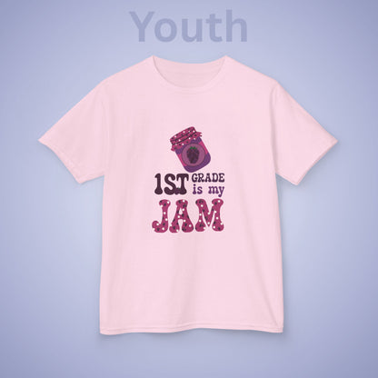 First Grade is my Jam Blackberry Kids Cotton T Shirt Back To School Youth