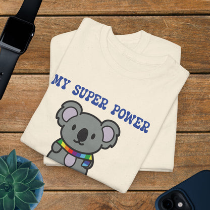 Koala Neurodiversity Graphic My Super Power is Autism Awareness Unisex T Shirt