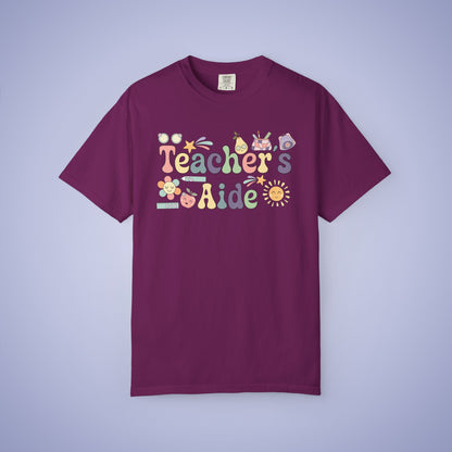 Teachers Aid Teacher T Shirt Retro Comfort Colors Unisex Back to School