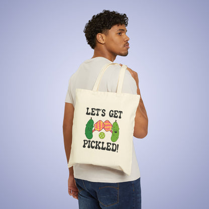 Let's Get Pickled Pickleball Tote Bag | Funny Pickle Lover Gift